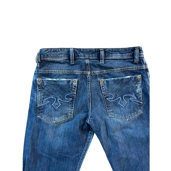 Diesel Zaghor Denim Jeans Mens W29 Blue Straight-Leg Button-Fly Casual Tunisia - Picture 7 of 8